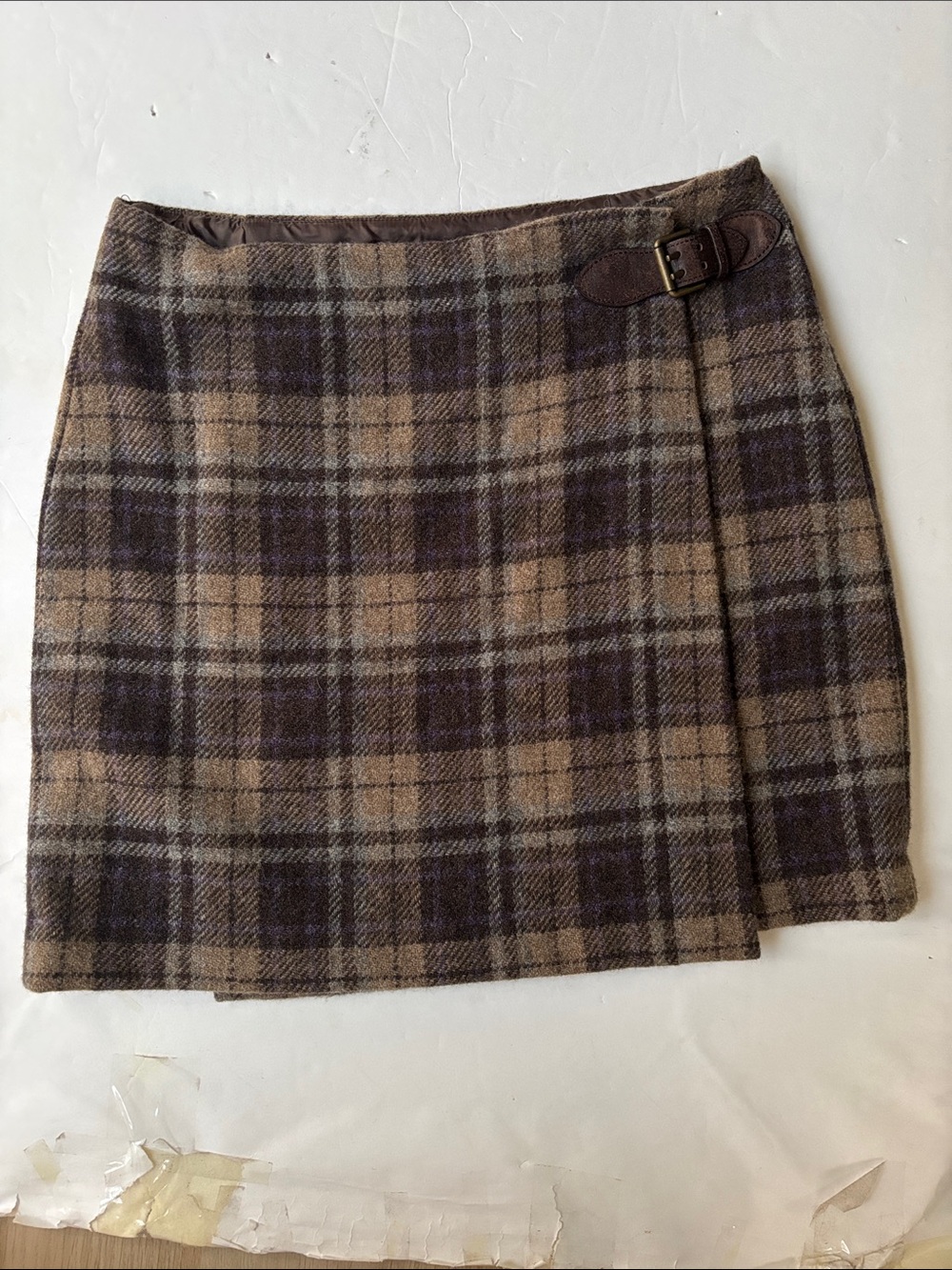 Polo Ralph Lauren Wool Plaid Academic School Girl Kilt Mini Skirt 6 Pleated Cute - Picture 3 of 15